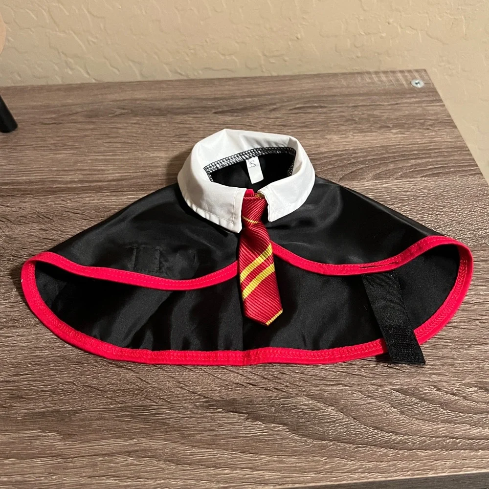 Cat Harry Potter Gryffindor Halloween Dress Up Cosplay Costume Cape Glasses NWT